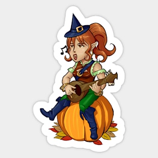 Pumpkin Bard Sticker